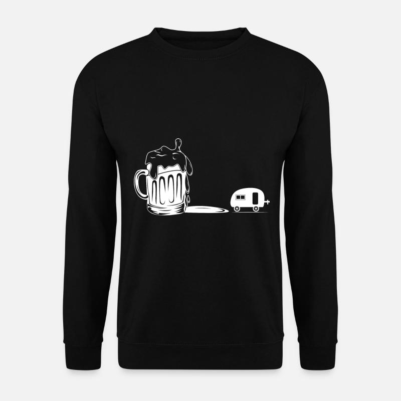 Bière - Camping Caravane - - Sweat-shirt Unisexe - noir
