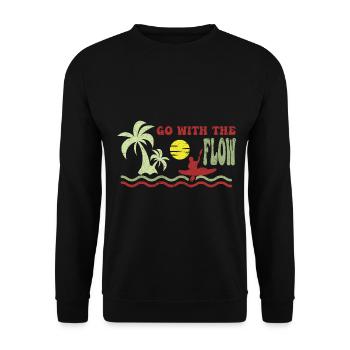 Kayak Boat Canoe Paddle Boat Double Paddle - Unisex Sweatshirt - black - Front - Alina (178cm) & Michal (187cm)