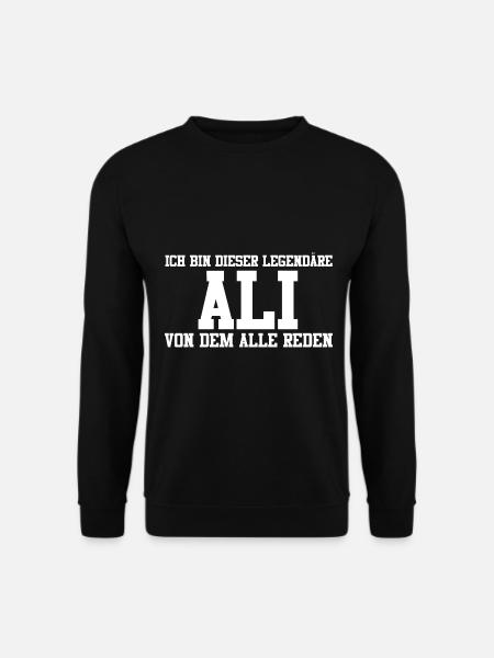 Ali Name Design - Unisex Pullover - Schwarz