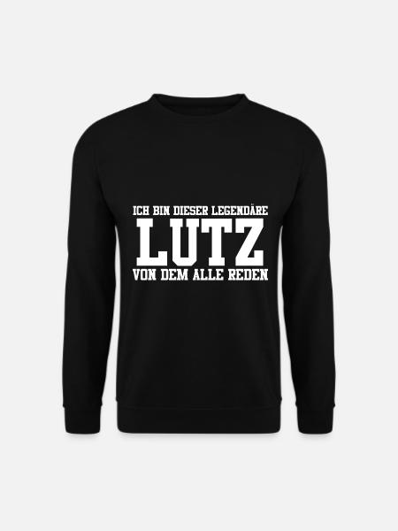 Lutz Name Design - Unisex Pullover - Schwarz