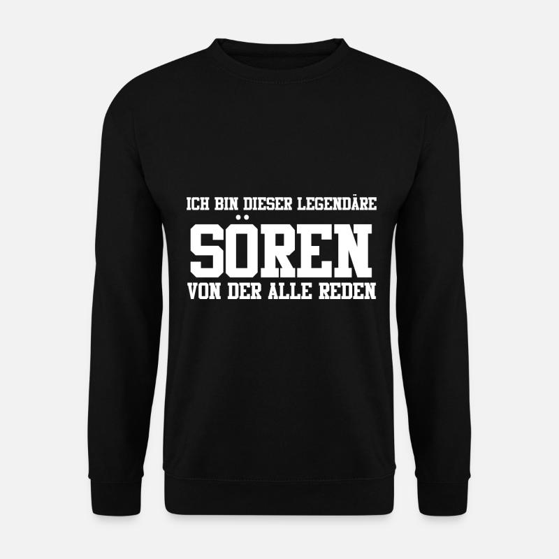 Sören Name Design - Unisex Pullover - Schwarz