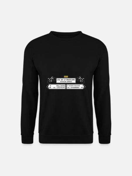 Col de la Madeleine - Unisex Pullover - Schwarz
