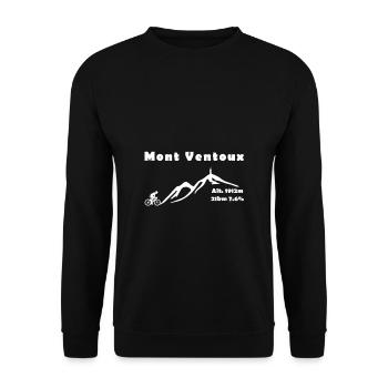 Mont Ventoux - Unisex Sweatshirt - black - Front - Alina (178cm) & Michal (187cm)