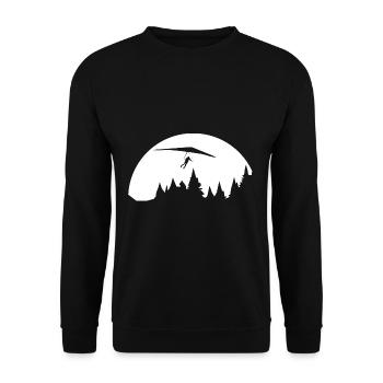 Paragliding - (3) - Unisex Sweatshirt - black - Front - Alina (178cm) & Michal (187cm)