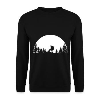 Randonneurs - (6) - Sweat-shirt Unisexe - noir - Devant - Alina (178cm) & Michal (187cm)