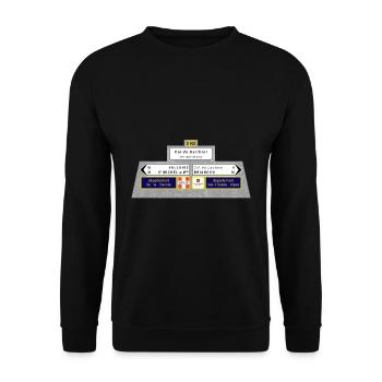 Col du Galibier - Sweat-shirt Unisexe - noir - Devant - Alina (178cm) & Michal (187cm)