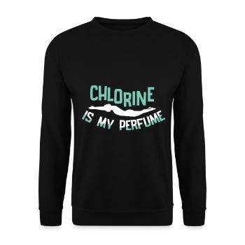 Swimmers Swimming 50 meters track Breaststroke - Unisex Sweatshirt - black - Front - Alina (178cm) & Michal (187cm)