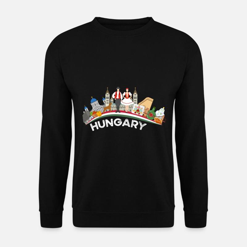 Ungarn - Unisex Pullover - Schwarz