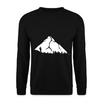 Montagne - Randonnée - (13) - Sweat-shirt Unisexe - noir - Devant - Alina (178cm) & Michal (187cm)