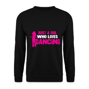 Dancing Dancer Tanzverein Tanzclub - Unisex Sweatshirt - black - Front - Alina (178cm) & Michal (187cm)