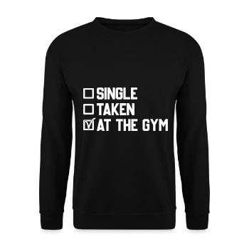Single enregistré dans le gymnase - Sweat-shirt Unisexe - noir - Devant - Alina (178cm) & Michal (187cm)
