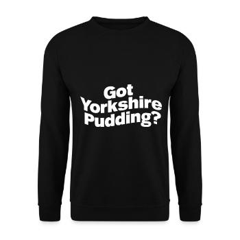 Yorkshire Pudding Geschenk - Unisex Pullover - Schwarz - Vorne - Alina (178cm) & Michal (187cm)