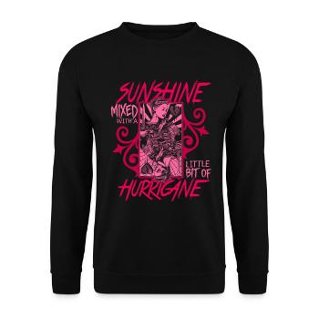 Femmes Fille Dame Force Féministe Émancipation - Sweat-shirt Unisexe - noir - Devant - Alina (178cm) & Michal (187cm)