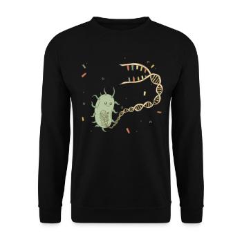 Biologist microbiologist biology - Unisex Sweatshirt - black - Front - Alina (178cm) & Michal (187cm)