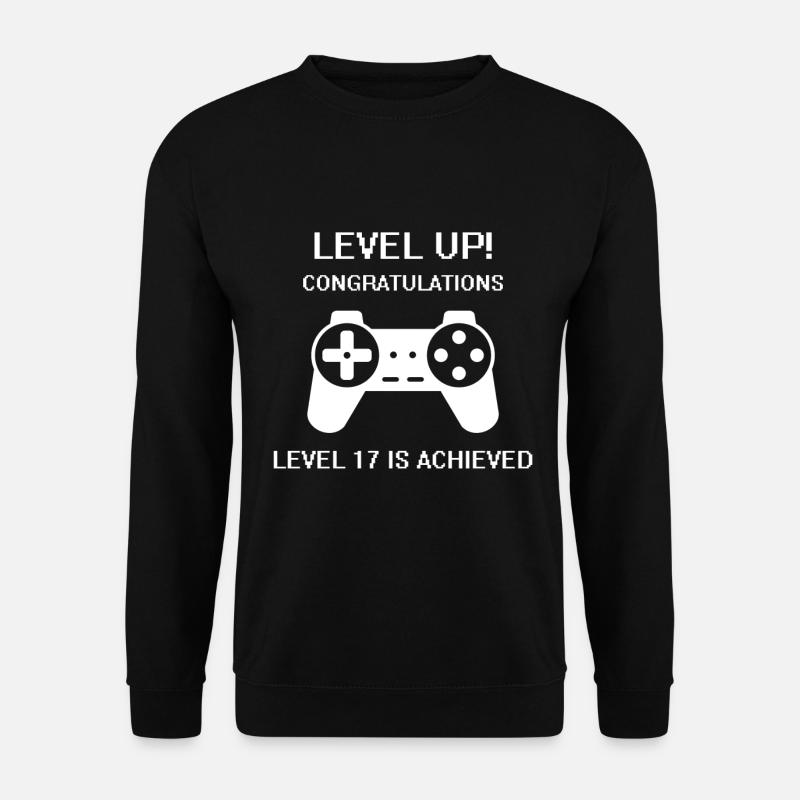 Level 17 Achieved - Level 17 Achieved - Unisex Sweatshirt - black