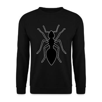 Fourmi - design avec des fourmis - Sweat-shirt Unisexe - noir - Devant - Alina (178cm) & Michal (187cm)