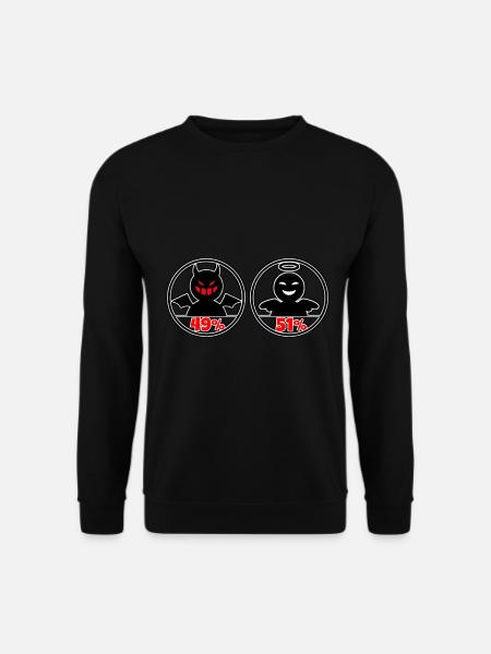 Angels and Demons - Lustiger Spruch - Unisex Pullover - Schwarz