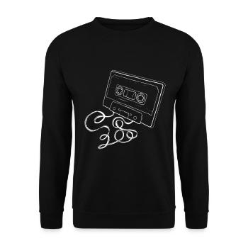 Cassette - induit en erreur - Sweat-shirt Unisexe - noir - Devant - Alina (178cm) & Michal (187cm)