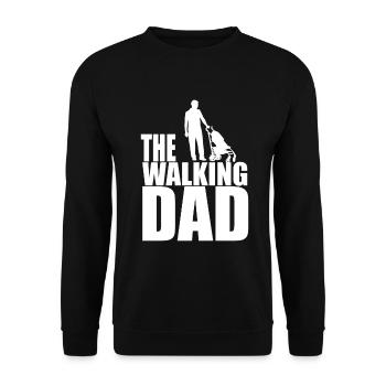 The Walking Dad - Sweat-shirt Unisexe - noir - Devant - Alina (178cm) & Michal (187cm)