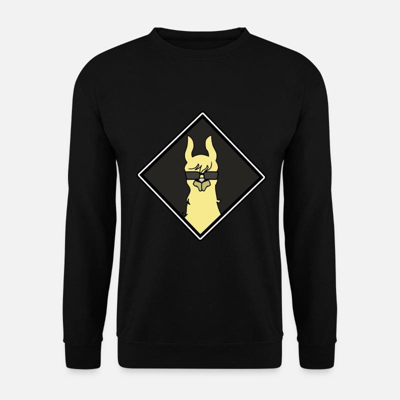Llama Alpaga Llama - Lama de style cool - Sweat-shirt Unisexe - noir