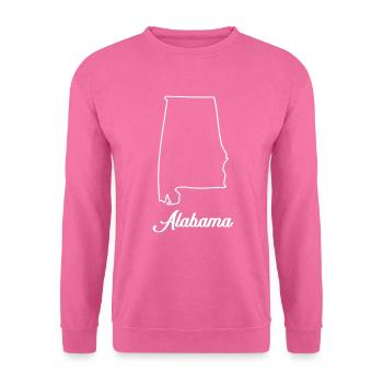 Carte de l'Alabama - Sweat-shirt Unisexe - rose - Devant