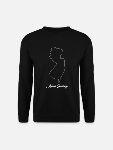 New Jersey map - Unisex Sweatshirt - black