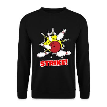 Bowling - Unisex Pullover - Schwarz - Vorne - Alina (178cm) & Michal (187cm)