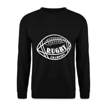 Rugby Campion - Rugby - Sweat-shirt Unisexe - noir - Devant - Alina (178cm) & Michal (187cm)