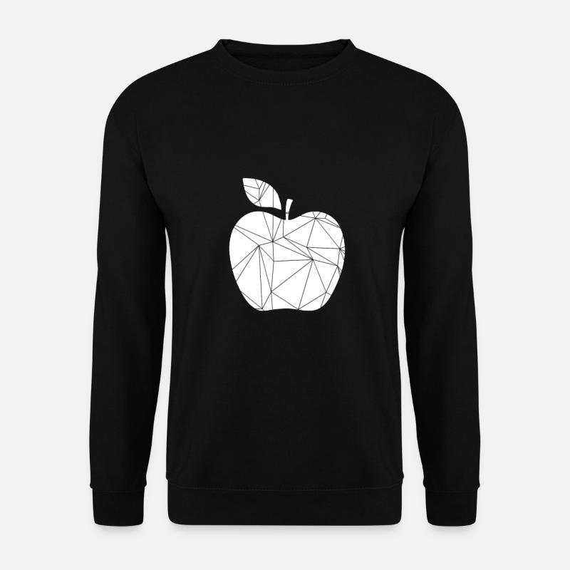 Geometrischer Apfel - Unisex Pullover - Schwarz