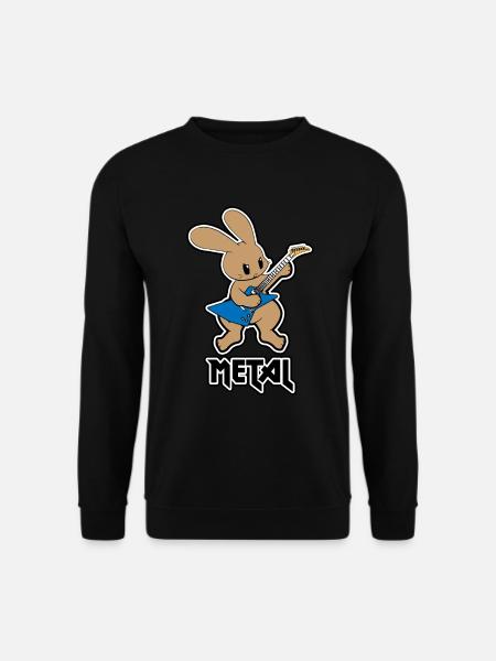 Metal bunny - Unisex Sweatshirt - black