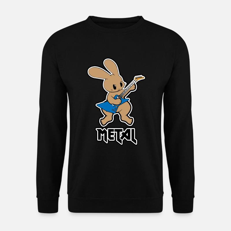 Metal Hase - Unisex Pullover - Schwarz
