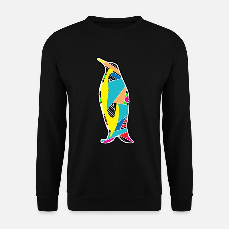 Geometric penguin - Unisex Sweatshirt - black