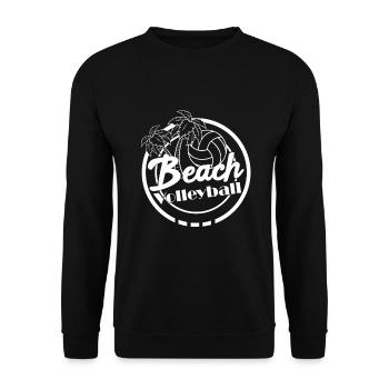 Beach Volleyball Beach Beach - Unisex Sweatshirt - black - Front - Alina (178cm) & Michal (187cm)