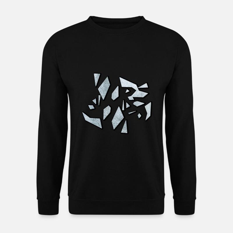 Zerbrochenes Glas - Broken Glass - Unisex Sweatshirt - black