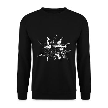 Broken Glass - Broken Glass - Unisex Sweatshirt - black - Front - Alina (178cm) & Michal (187cm)