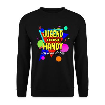Jugend Ohne Handy - Ich War Dabei - Unisex Pullover - Schwarz - Vorne - Alina (178cm) & Michal (187cm)