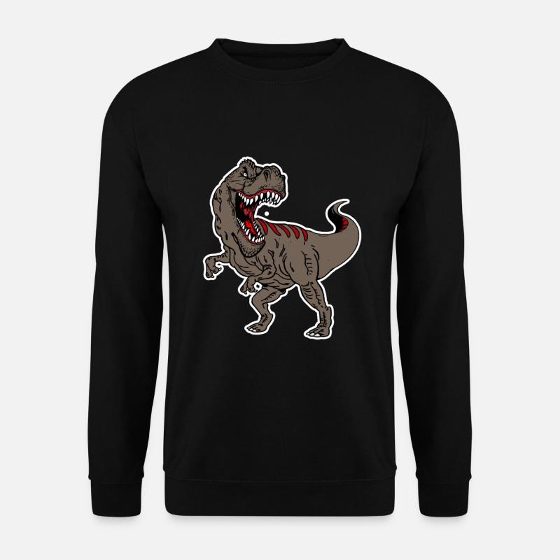 T-REX - Thyrannosaurus Rex Brown - Unisex Sweatshirt - black