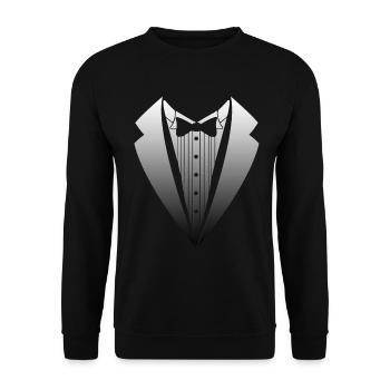 costume - Sweat-shirt Unisexe - noir - Devant - Alina (178cm) & Michal (187cm)