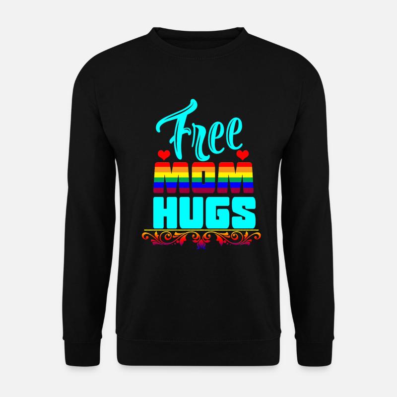 Free Mom Hugs - Unisex Sweatshirt - black