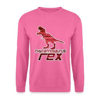 T-REX - Thyrannosaurus Rex - Unisex Pullover - Pink - Vorne