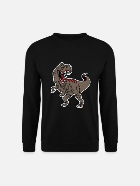 T-REX - Thyrannosaurus Rex Braun - Unisex Pullover - Schwarz