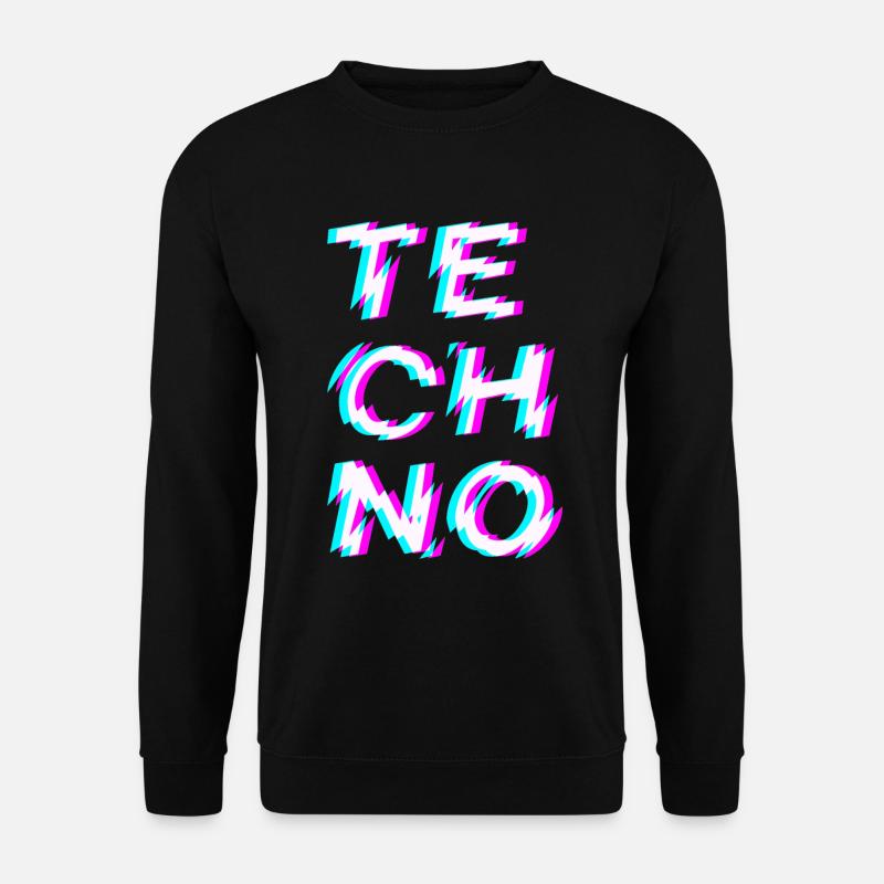 Techno Rave - Unisex Pullover - Schwarz