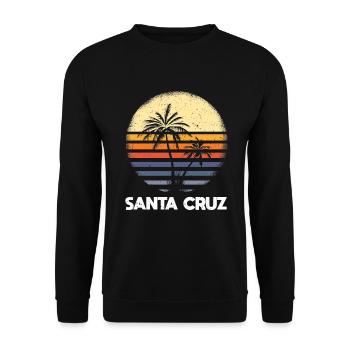 Santa Cruz California - Unisex Pullover - Schwarz - Vorne - Alina (178cm) & Michal (187cm)