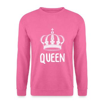 King Queen Partnerlook - Unisex Pullover - Pink - Vorne