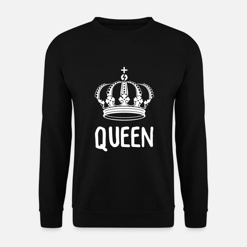 King Queen Partnerlook - Unisex Pullover - Schwarz
