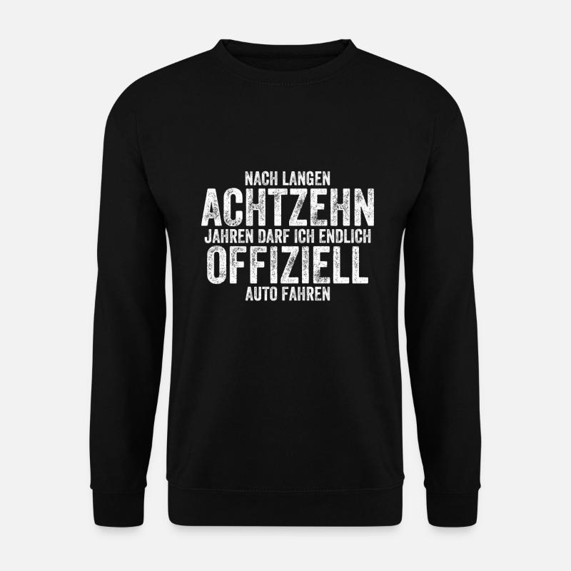 18 Jahre Geburtstagsgeschenk 18. Geburtstag Party - Unisex Pullover - Schwarz
