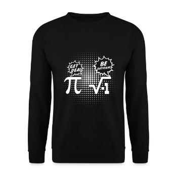 Mathématiques Pi nombre rationnel - Sweat-shirt Unisexe - noir - Devant - Alina (178cm) & Michal (187cm)