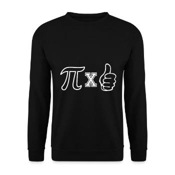 Rule of thumb - Unisex Sweatshirt - black - Front - Alina (178cm) & Michal (187cm)