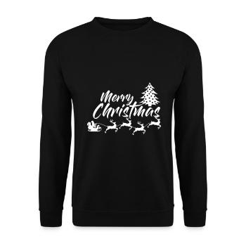 Joyeux Noël - Joyeux Noël - Sweat-shirt Unisexe - noir - Devant - Alina (178cm) & Michal (187cm)