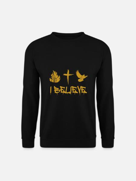 I Believe Jesus - Glauben - Unisex sweater - sort
